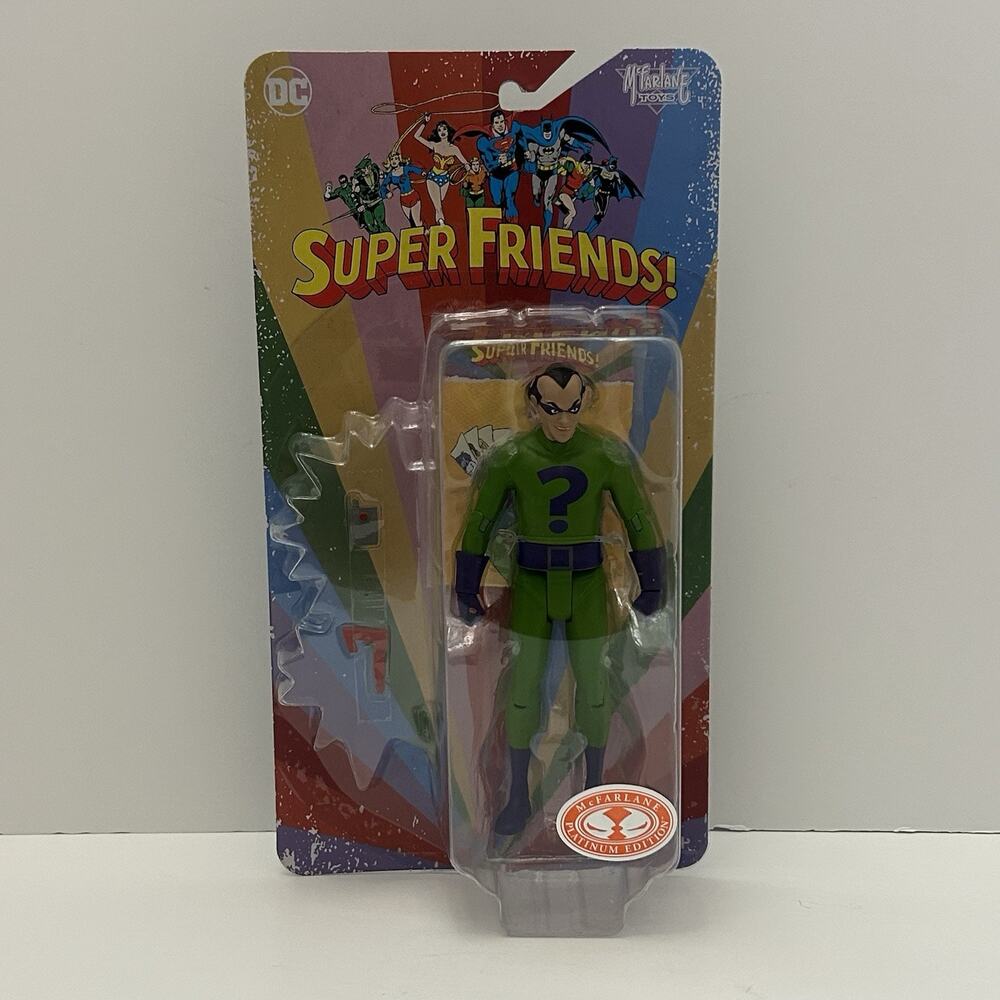 McFarlane Toys Super Friends Platinum Edition DC Retro 6 Inch Riddler Figure NEW